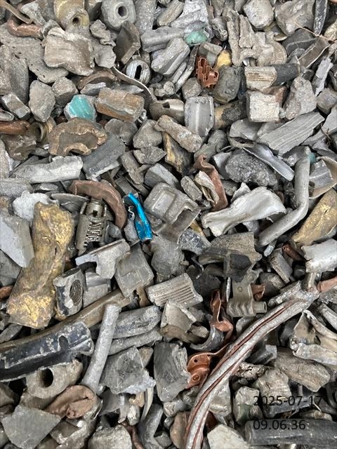 Mixed non-ferrous shredded scrap